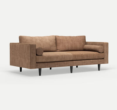 3 Seater Couch Volu Wild Whiskey Premium Leather - Morden Home Craft